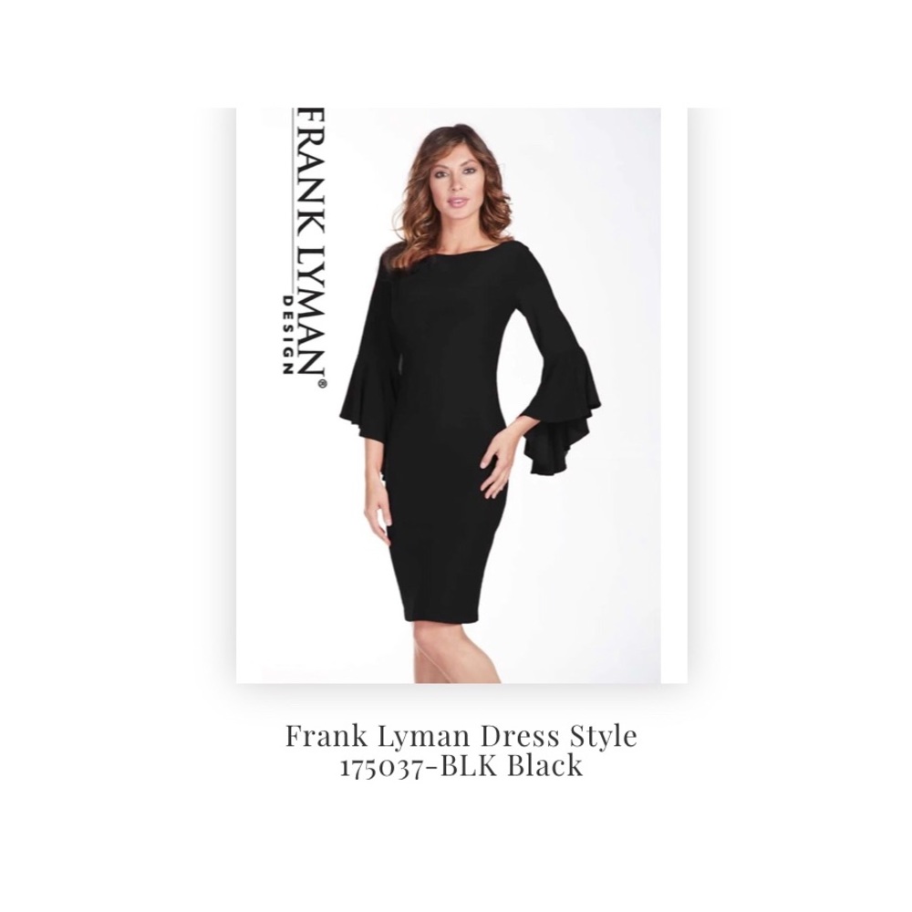 Frank Lyman, black with gold detail, size 12 US
